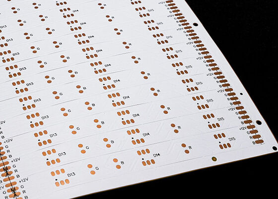 شراء 12 فولت بطاقة دائرية مرنة مزدوجة الجانب مع مضاد للأكسدة OSP للإضاءة LED online manufacture