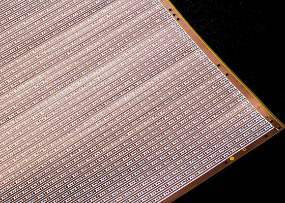 75 ليدز المرنة الالكترونية لوحة الدوائر المطبوعة 12 فولت مزدوجة الجانبين الفيلم الأبيض FPCB