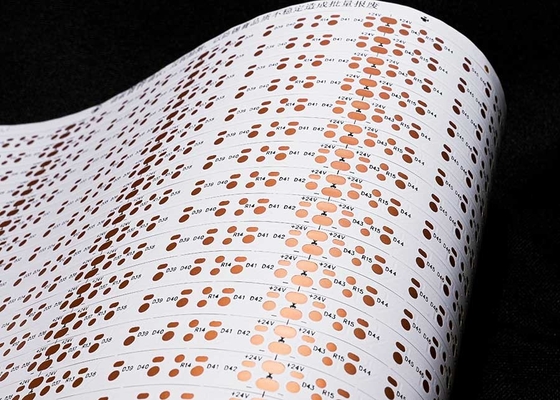 2835 لوحة الدوائر المرنة ذات الشريط LED مع لوحة مزدوجة الأطراف FPCB الفيلم الأبيض