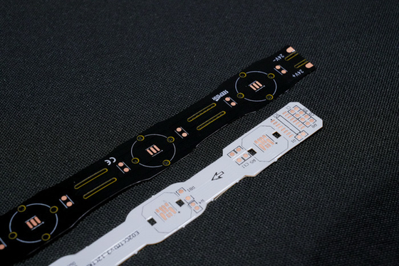 الشريط الضوئي LED FPC مزدوج الجانب PCB مرنة تصنيع وتجميع