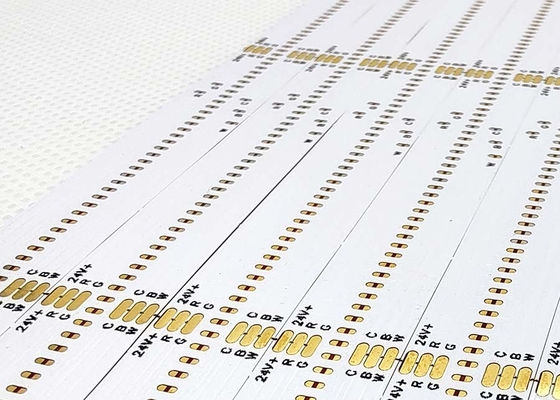 طبقة مزدوجة LED COB PCB لوحة الدوائر المرنة مع لوحة بيضاء وتصميم نص أسود