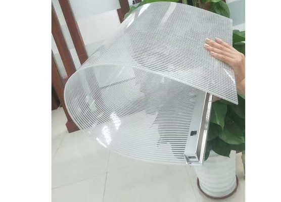 شاشة عرض LED شفافة مرنة قابلة للتخصيص 1600+ نيتس السطوع ، IP65 مقاومة للماء حلول الإعلانات الخارجية بالجملة