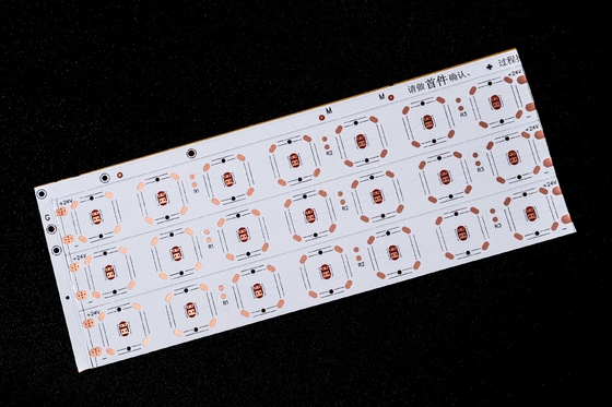 الكاميرا LED العدسة FPCB مع لوحة الدوائر الحرارية LED 2835 لوحة العدسة لوحة طبقة مزدوجة ، طبقة فيلم مزدوجة الجانبين ، لوحة بيضاء ، نص أسود ، مضاد للأكسدة OSP